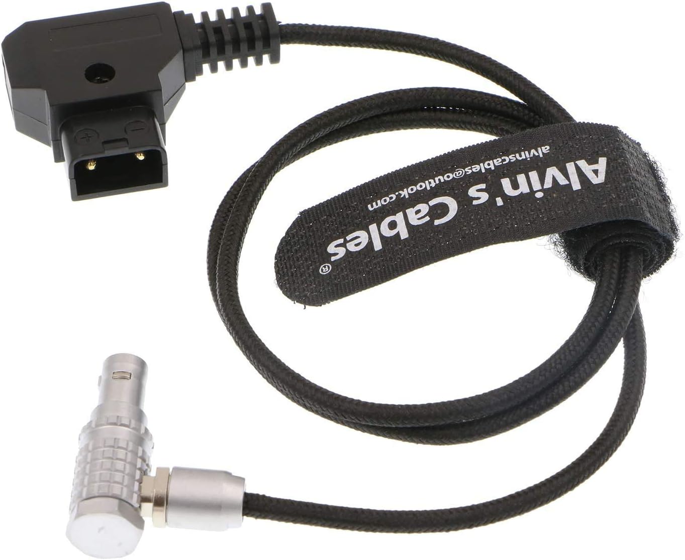 Anton D-TAP to 2 pin Male Power Cable for Teradek ARRI (Right Angle 2 Pin Flexible Cable)