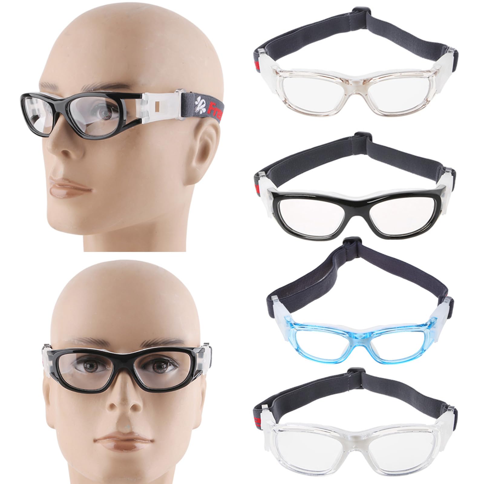 Maxtonser Sports Glasses Unisex Protective Goggles for Basketball Soccer for Outdoor Sports