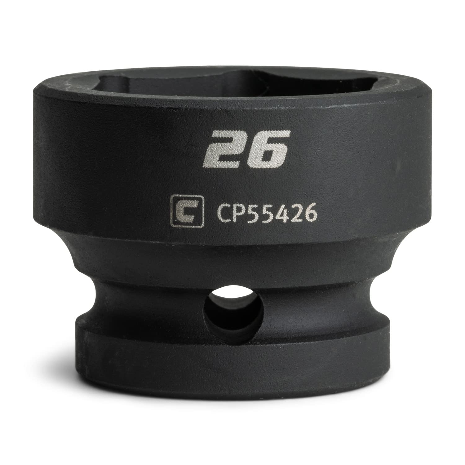 Capri Tools 26 mm Stubby Impact Socket, 1/2 in. Drive, 6-Point, Metric โ image 1