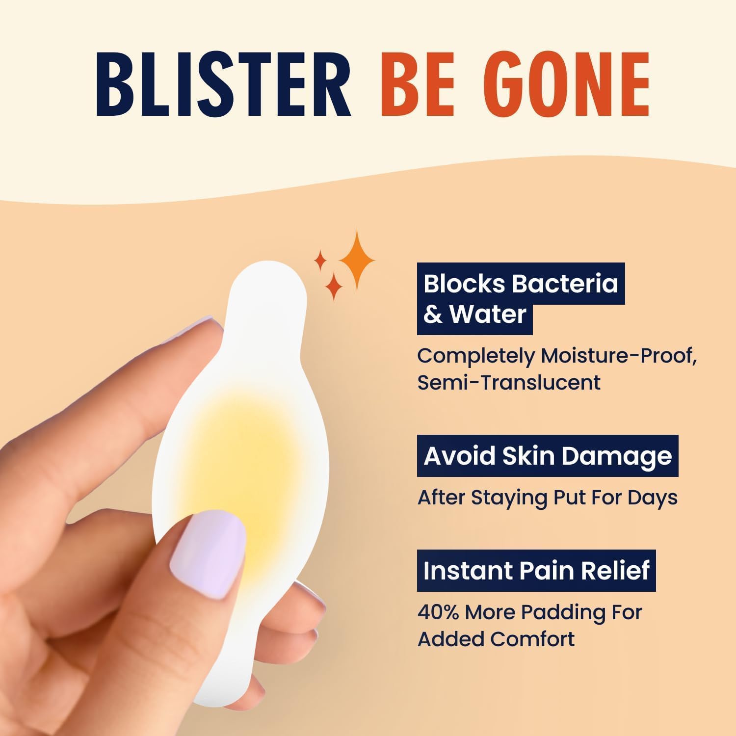 Dr. Frederick's Original Better Blister Bandages - 10 ct - Water-Resistant - 40% More Cushioning - Hydrocolloid Pads for Foot & Toe Protection & Recovery - Blister Relief Pads - Toe Pack - Image 2