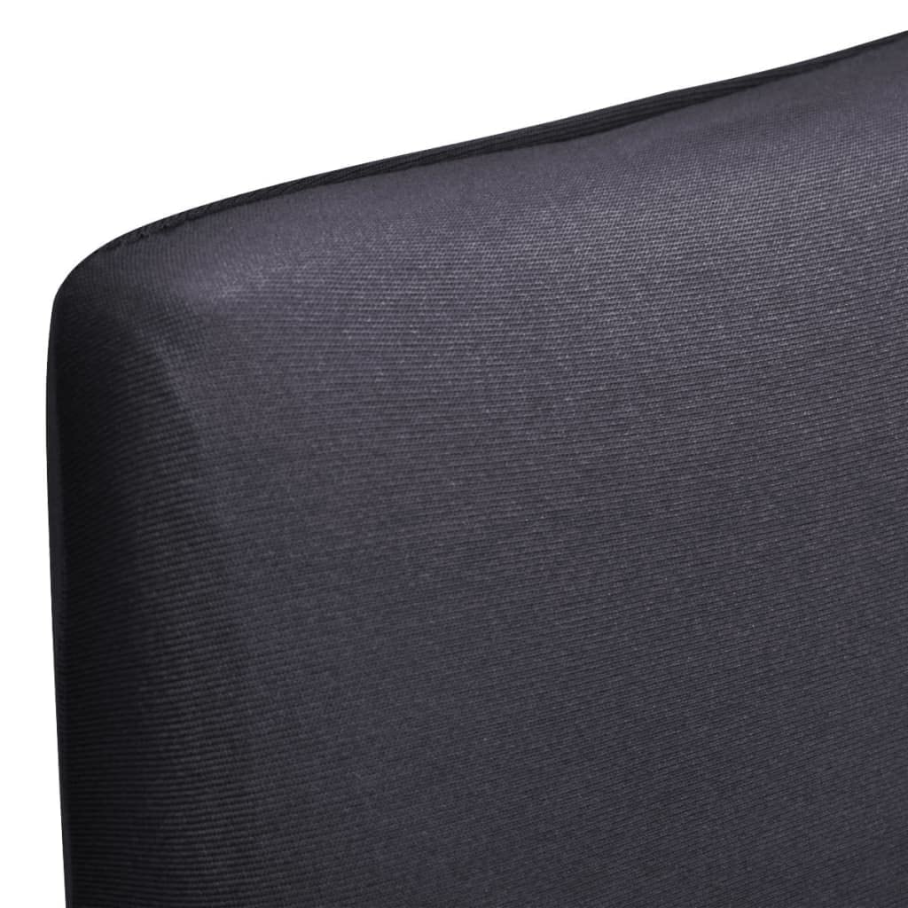 Lot de 4 housses de chaise extensibles pour maison et jardin Anthracite