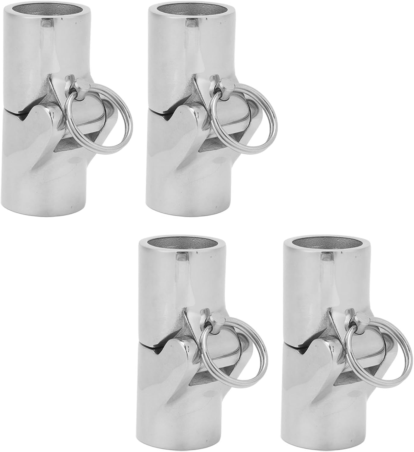 Astibym 316 Stainless Steel Boat Pipe Connector Folding Swivel Coupling Tube Joint Fittings for Marine Yacht