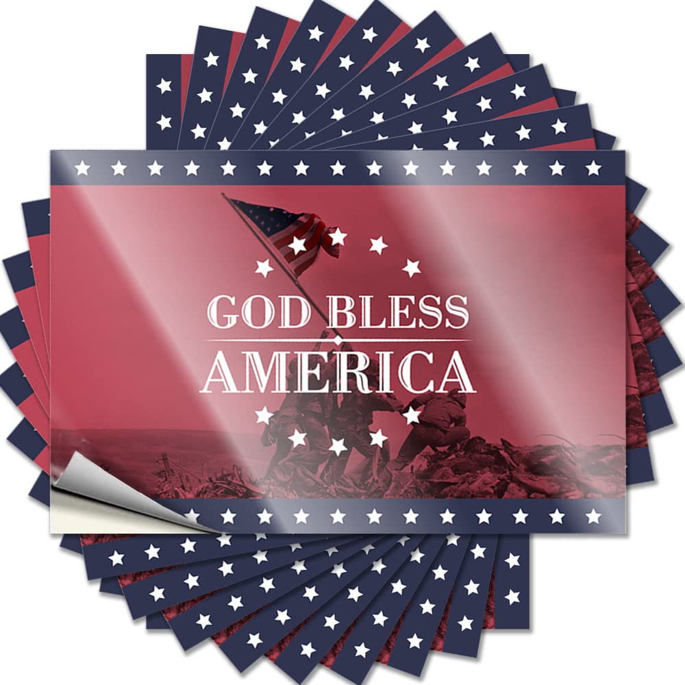 Teens Saying - Tiny Sand Garage God Bless America(12X18CM)