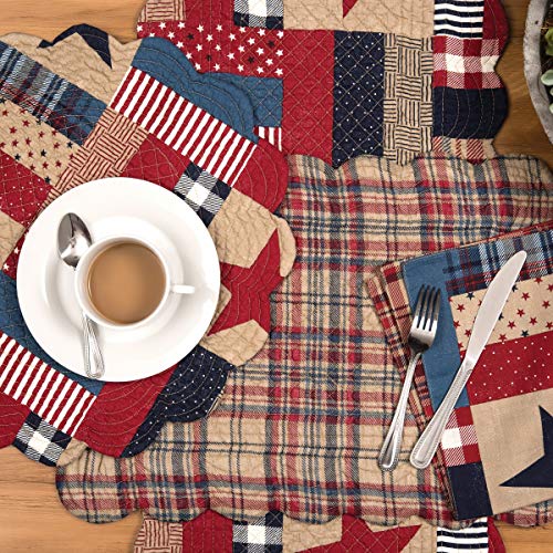 Set de 6 Servilletas de Algodón Azul C&F Home miniatura 4