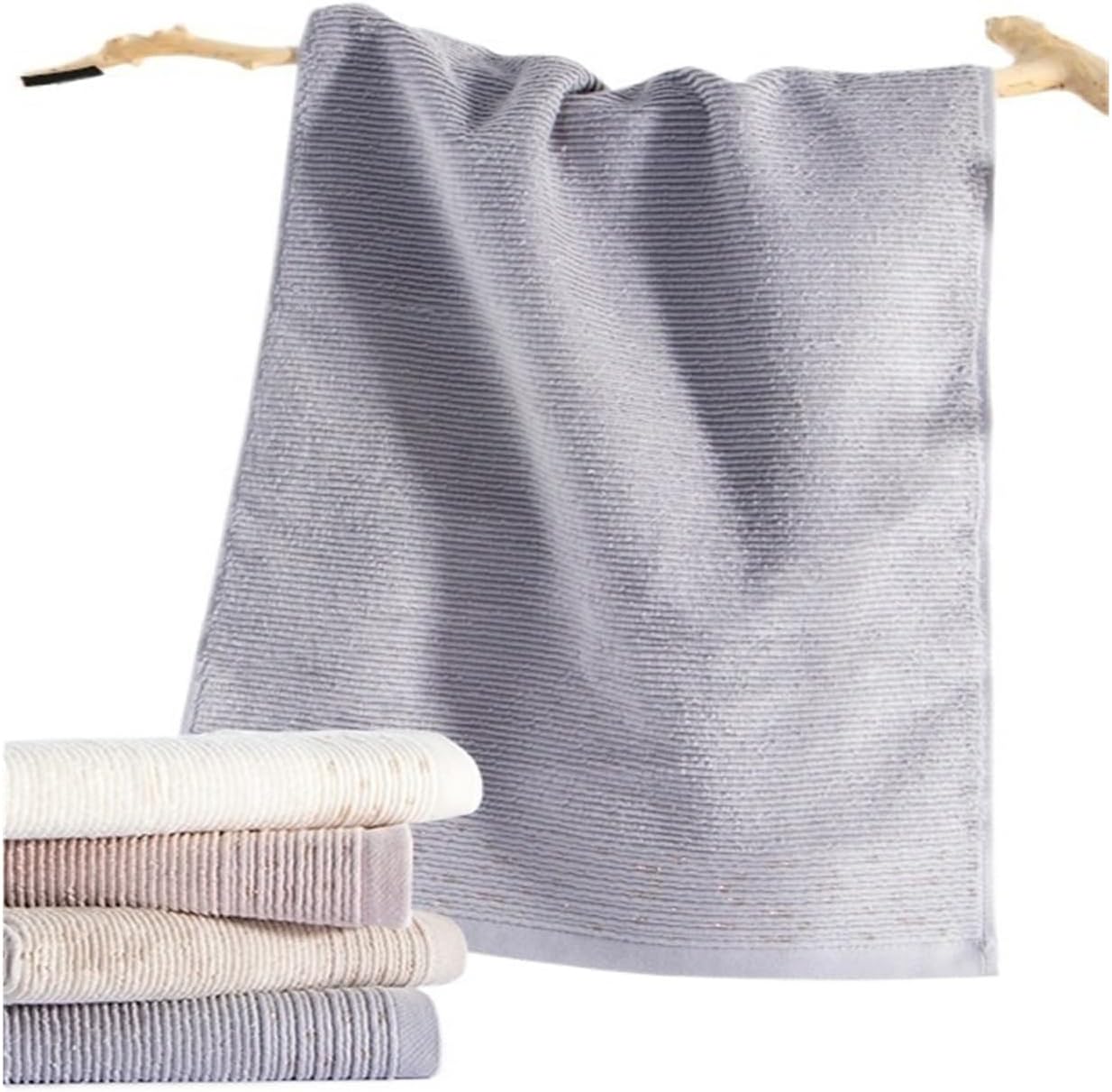 3 Pack Cotton Bath Towels 100g Absorbent & Soft Face Hand Towels for Adults(Pink)