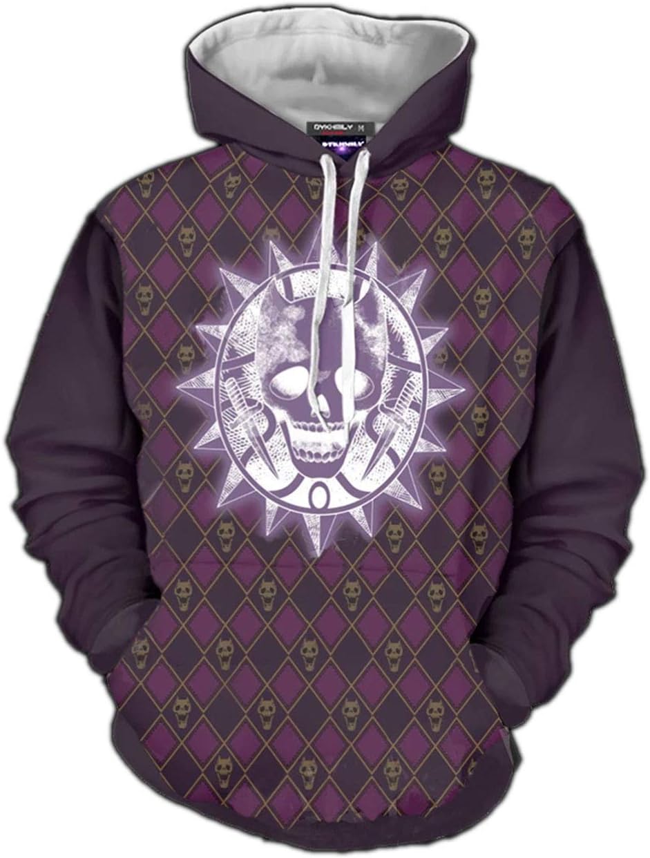 Jotaro Kujo Hooded Sweater 3D Printed Killer Queen Zipper Coat Jacket Hoodie