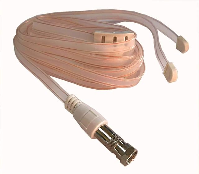 electrosmart FM Indoor Radio/Hi-Fi Dipole Ribbon Aerial Antenna with F Plug Male Connector