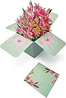 Vista 7 de Tarjetas de agradecimiento 3D desplegables. Tarjeta de regalo de cumpleaños con tarjeta de notas y sobre, perfecta para cumpleaños, agradecimiento