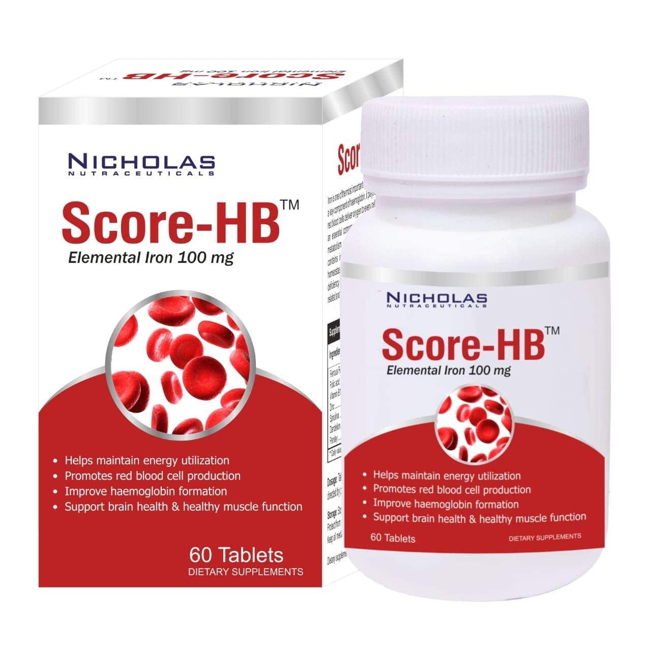 Buy Nicholas Nutraceuticals ScoreHB Complete Iron Supplement with