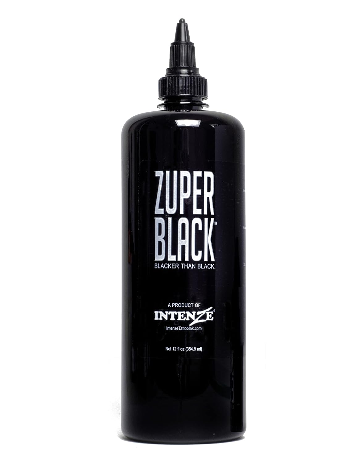 ZUPER Black Tattoo Ink by INTENZE 12 oz Sterilized with