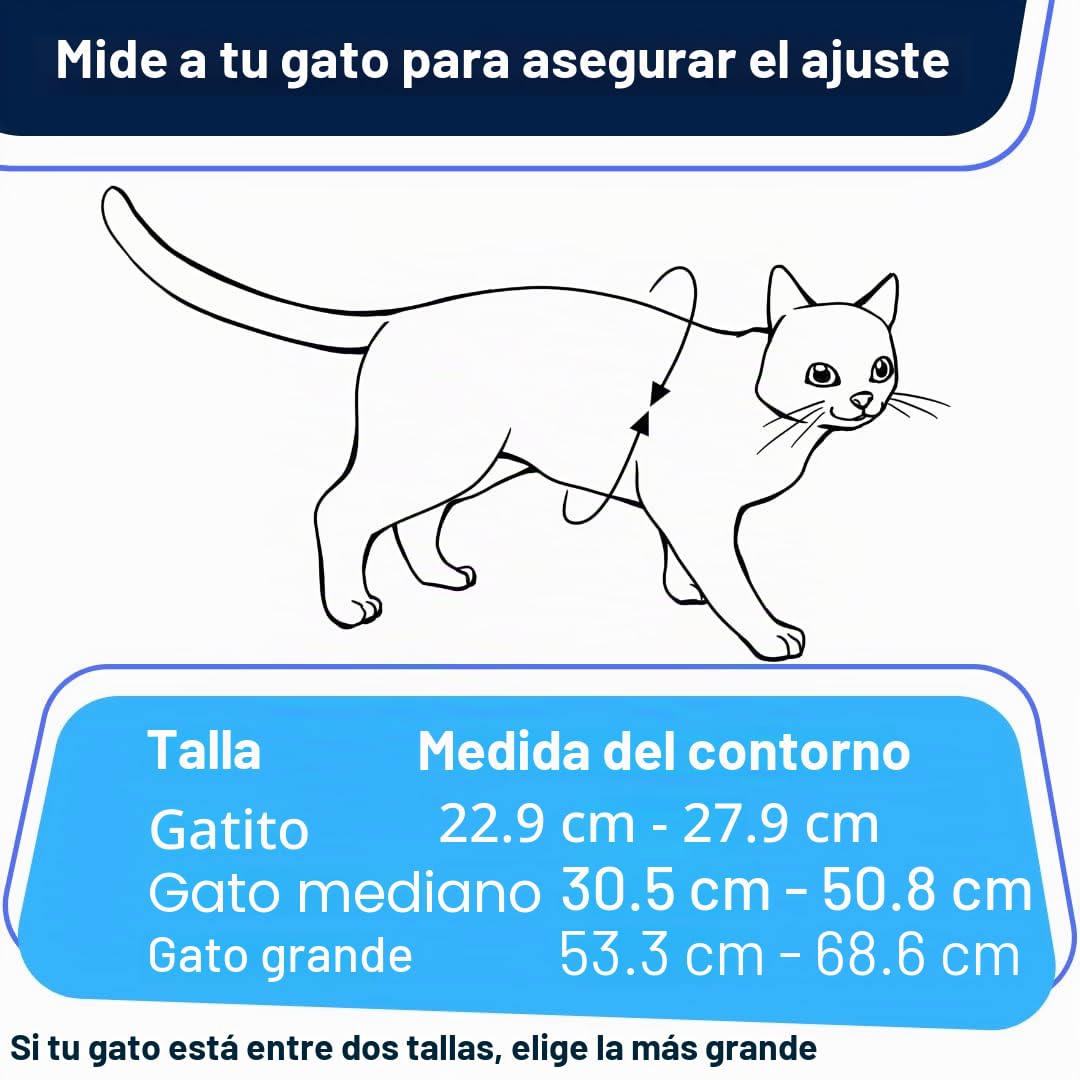 Houdini™ - Juego de arnés y Correa de Piel Vegana a Prueba de Escape para Gatitos de OutdoorBengal para pasear (S)