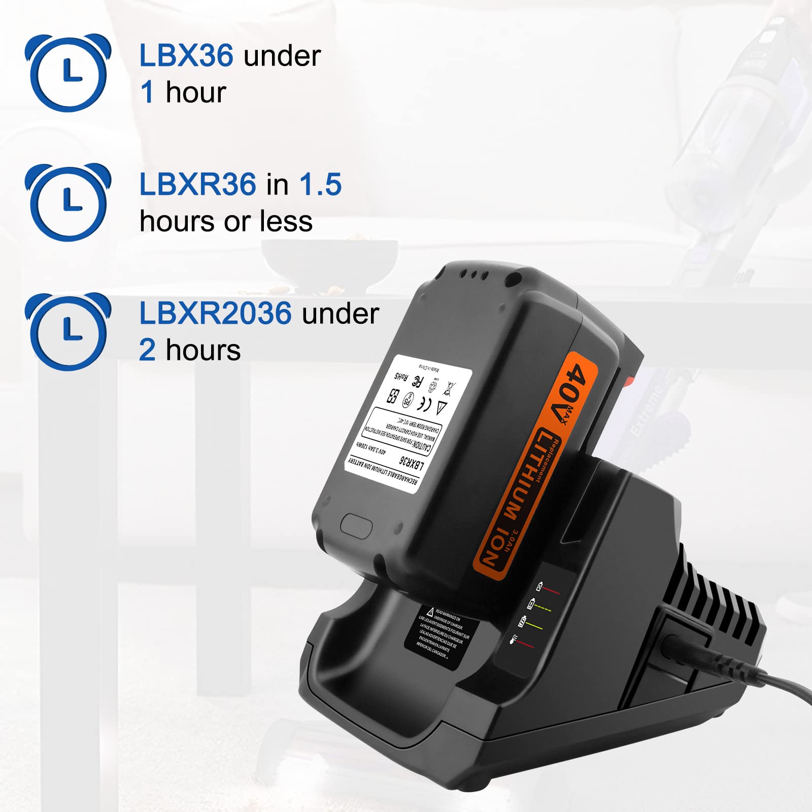 40V Black & Decker BL20362-XJ LBXR36 LBX2040 LHT2436 BL20362 LST136 Tc220 Ersatz Akku P 12683