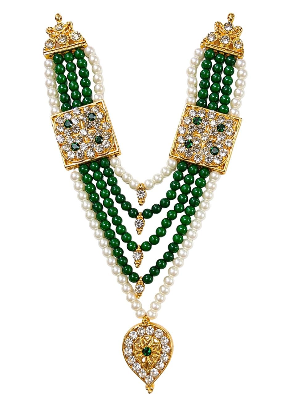 Shahi Alankar Mala | Designer Mala for Thakur Ji | Pearl Mala | Shringar Accessories for Deity | Jewellery Accessories | Hindu God Accessory-image-29