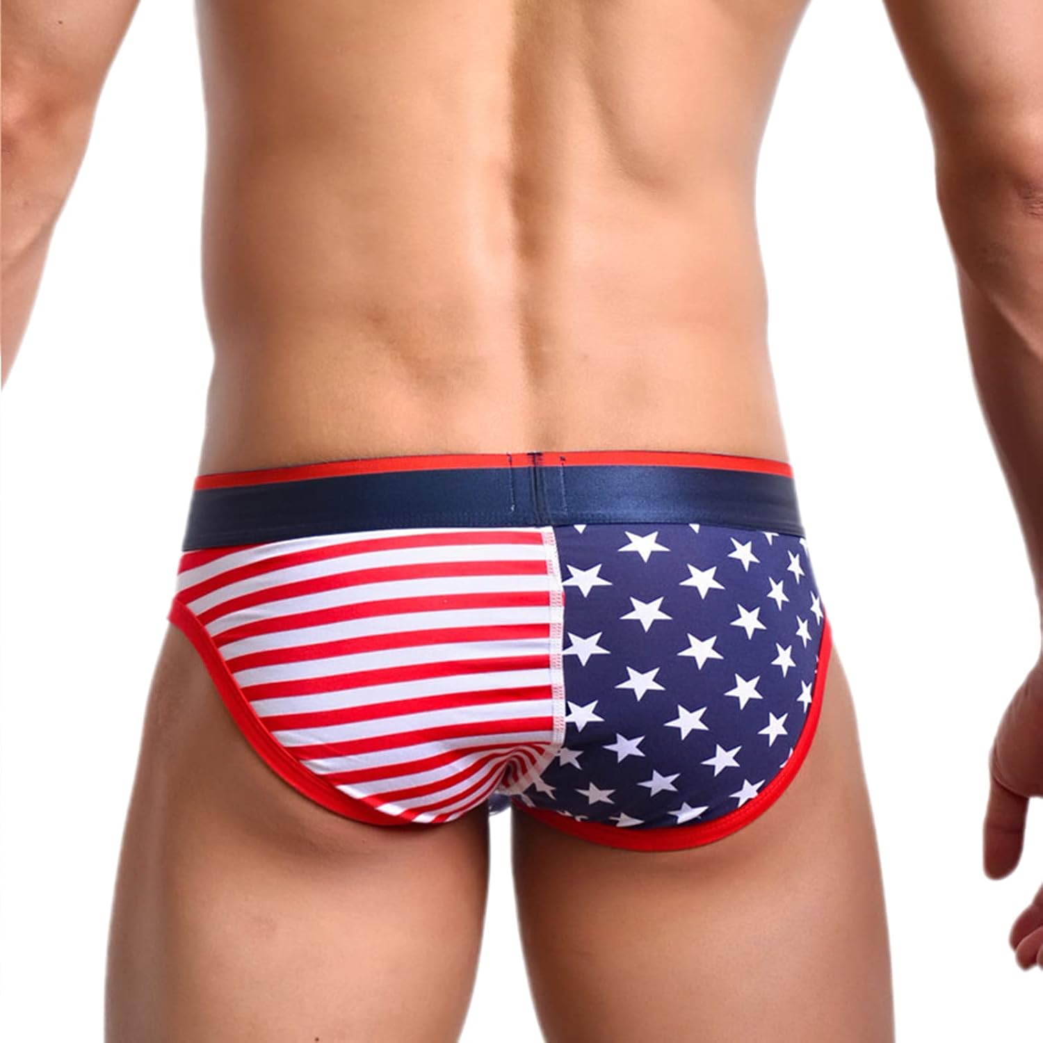 Evankin Men's Underwear,USA American Flag Sexy Boxers Briefs Soft Underwear