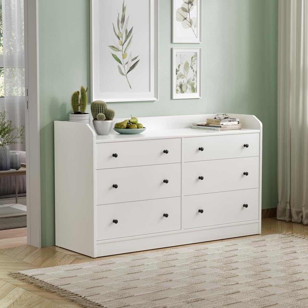 Wakefit Engineered Wood Chest of Drawer | 1 Year Warranty | 6 Drawer Storage Organizer for Bed & Living Room | Rossi - White-image-14