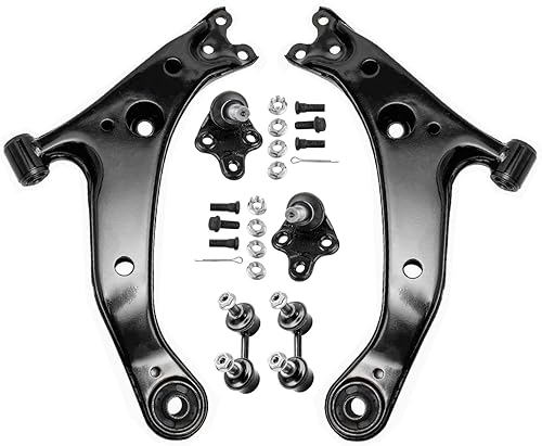 Miniatura 47 de Detroit Axle - Kit de brazos de control delanteros de 6 piezas para Hyundai Accent Kia Rio Rio5 06-10 2006 2007 2008 2009 2010 2011, 2 brazos de