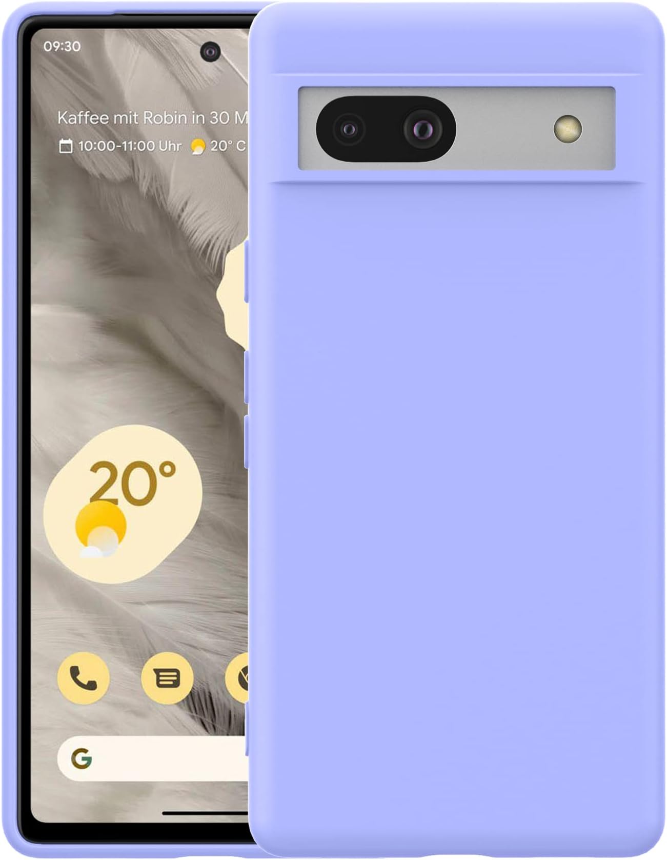 Foluu Cover Per Google Pixel 8a (2024) - Retro Rigido Opaco E Bumper Morbido TPU - Protezione Antiurto - Colore Nero - 6