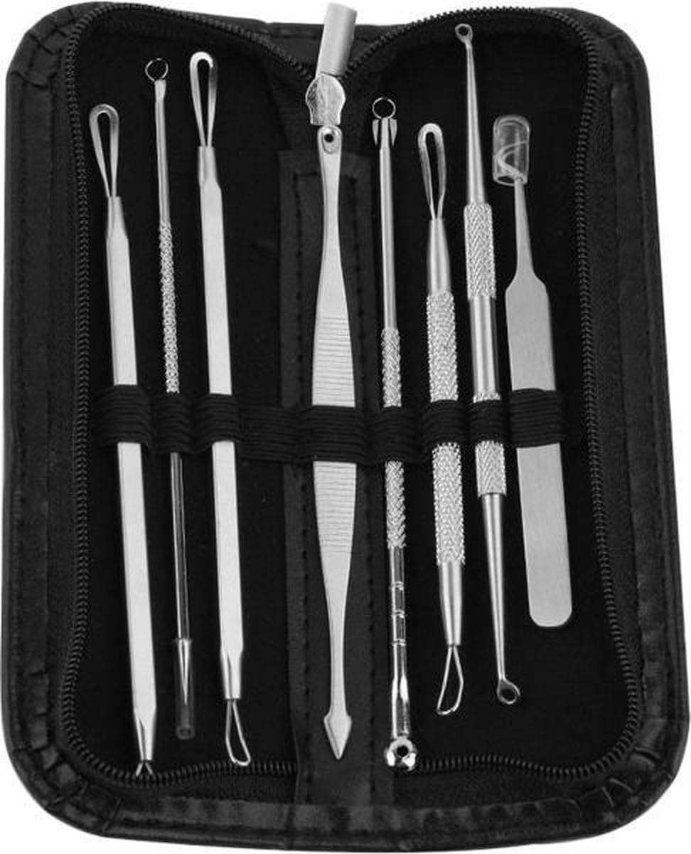 Professionele 8 Delige Mee-eters & Acne Verwijderen Set -Verzorging- Blackhead Killer – Gezichtsverzorging-Huidverzorging-van Heble