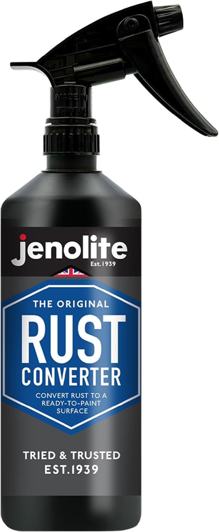 Rust Converter Liquid Trigger Spray | 500ml | Corrosion Inhibitor & Metal Treatment | Surface Remedy & Remover for Cars | Converts Rust into a Stable, Primed & Ready-to-Paint Surface