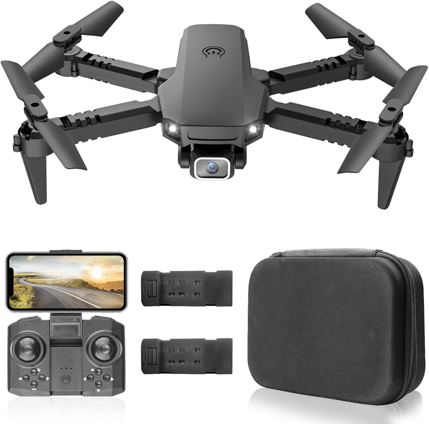 Vicfone X1 RC Drone com Câmera 4K Dual Camera WiFi FPV Mini Quadcopter