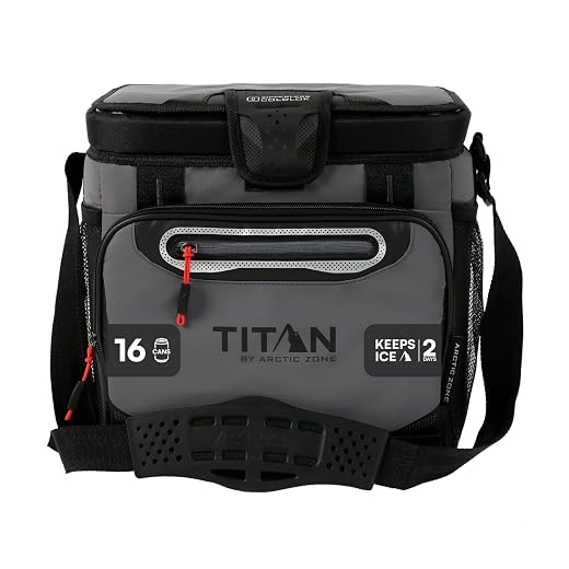 Titan by Arctic Zone Deep Freeze Cooler - Zipperless Hardbody Cooler - Deep Freeze Insulation, HardBody Liner, and SmartShelf