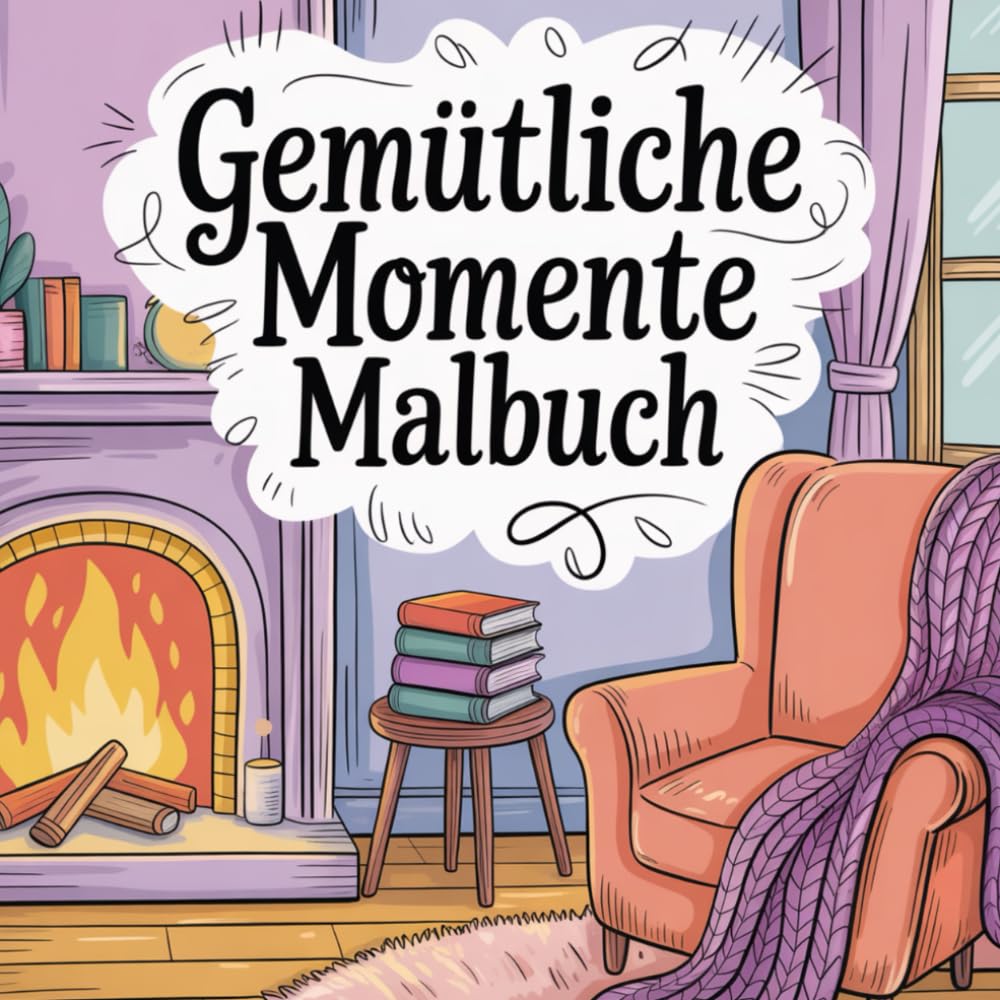Gemütliche Momente Malbuch für Erwachsene mit 50 Illustrationen für Ruhe & Entspannung