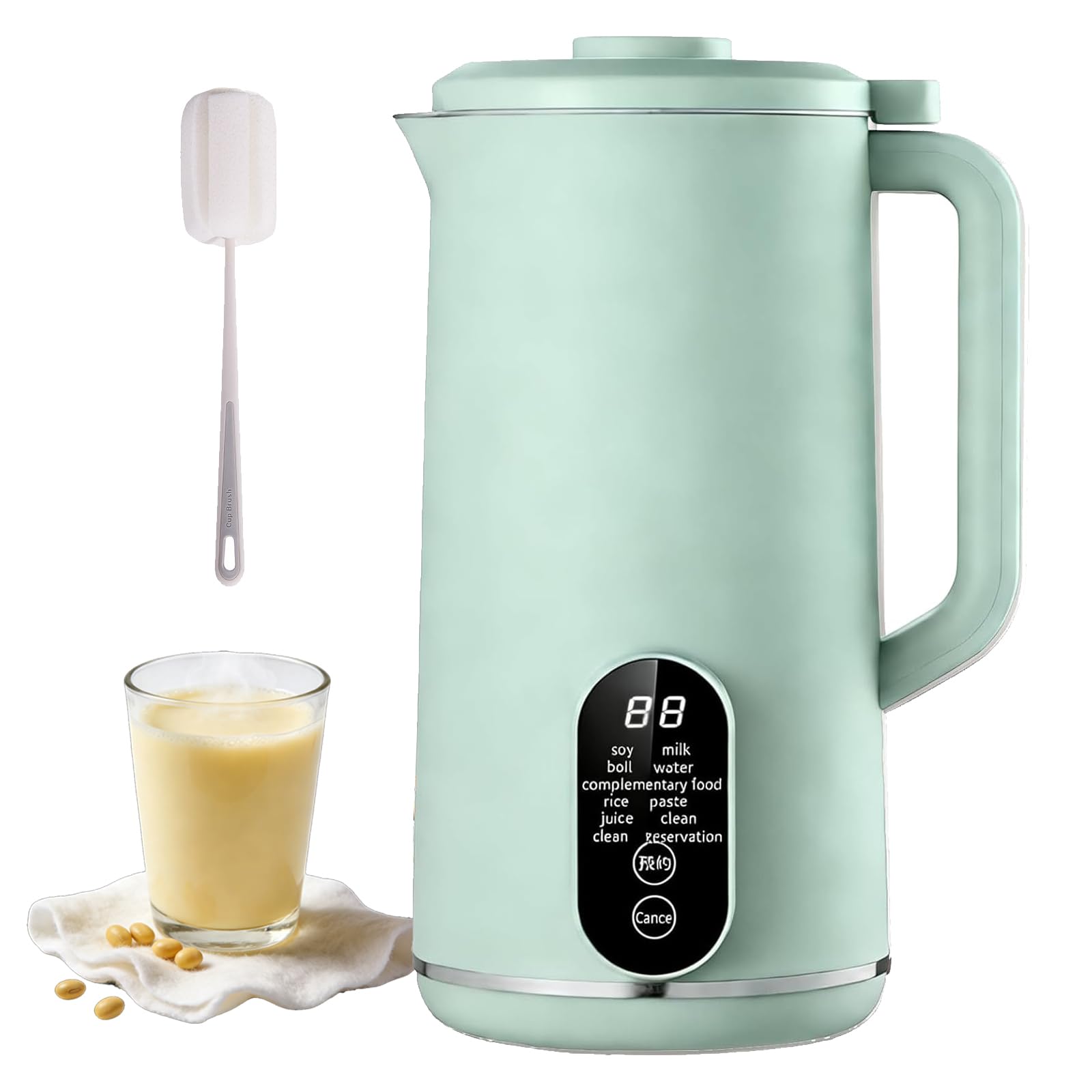 Maszynka do mleka orzechowego, 650 ml, automatyczna wielofunkcyjna maszyna do mleka sojowego z 12-godzinnym timerem, utrzymuje ciepło i samoczyszcząca do migdałów, owsa, soi, owoców