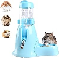 Vista 6 de Shudyear Dispensador de agua automático para mascotas 3 en 1, botella de agua de PP sin goteo, botella de agua pequeña para mascotas para hámster