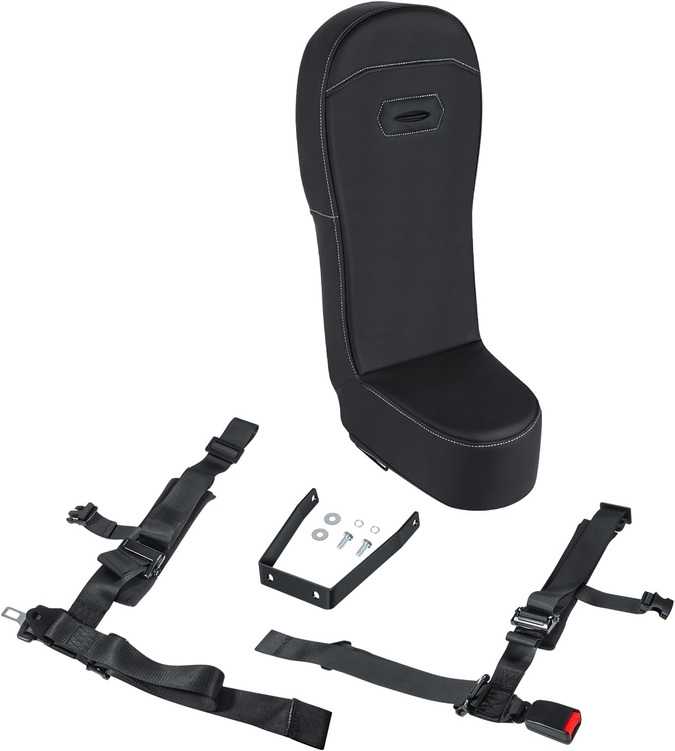 Bump Seat For Honda Talon 2 or 4 Seater Front Only 2019-2025 All Models Center Seat Middle Seat Hump Seat Little Seat with 4-Point Harness All Mounting Hardware Included Black