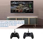 SIOCEN 3Pack 10FT PS4 Charger Cord for Xbox One Controller,PS4 Charging Cable,Micro USB Cable for Xbox One S/X Slim Elite Controller,PlayStation 4 Games,Dualshock 4 Controller Data Sync Cord