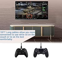 Vista 5 de Paquete de 3 cables de carga de PS4 de 10 pies para controlador Xbox One, cable de carga para PS4, cable micro USB para Xbox One SX Slim Elite