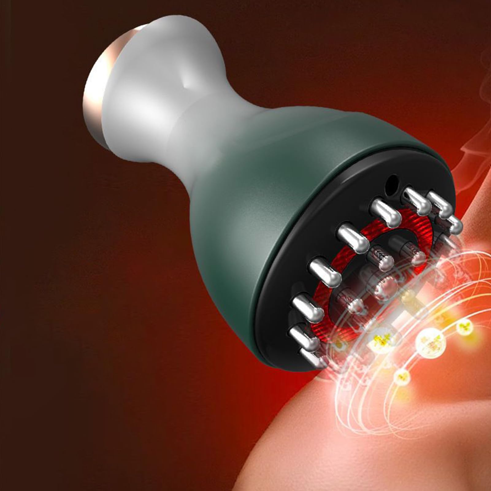 Outil de Massage Fascial – Masseur Sans Fil, Appareil Électrique | Soin Amincissant pour Cuisses Jambes Ventre Abdomen Fessier Bras Corps Relaxation Remodelage Raffermissant Circulation Bien-être