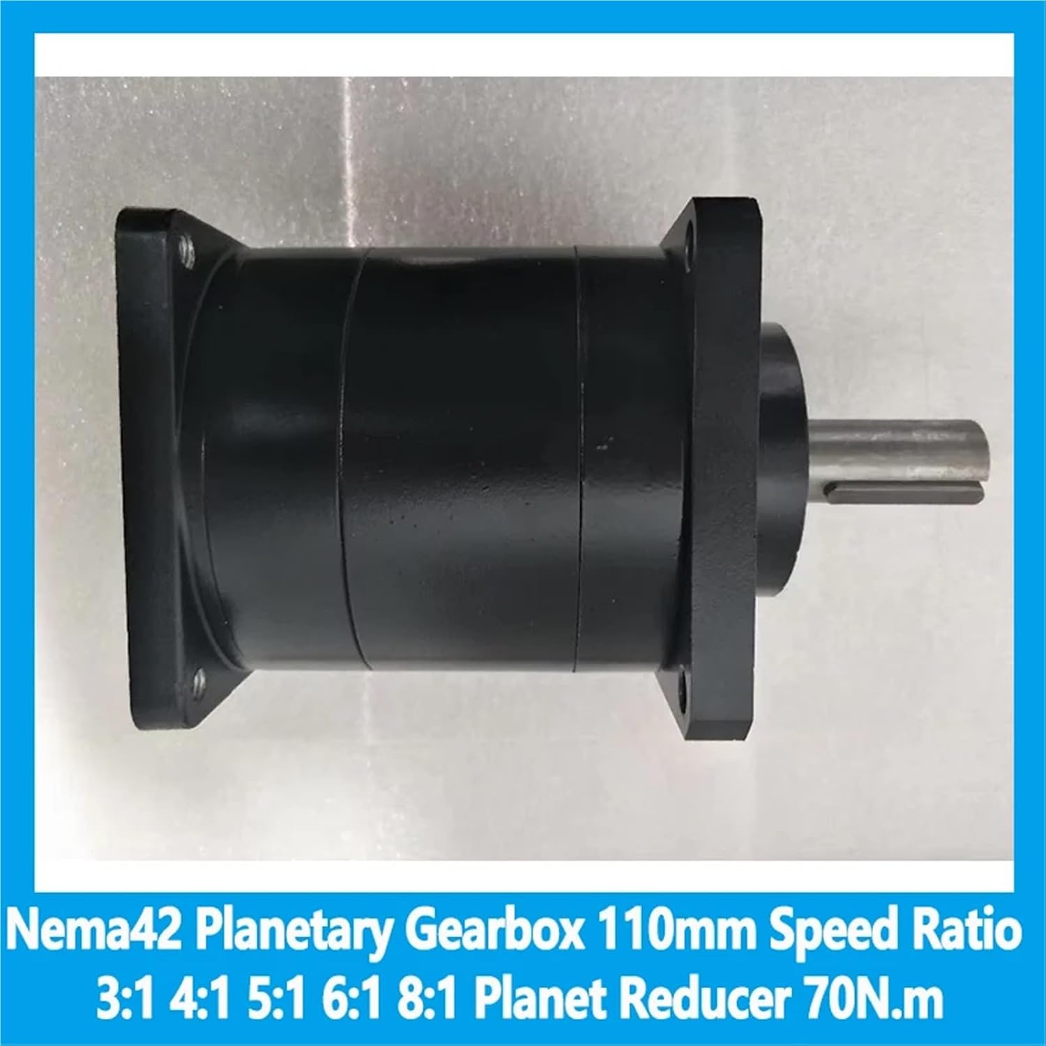 Nema42 Planetary Gearbox 110mm Speed Ratio 3:1 4:1 5:1 6:1 8:1 Planet Reducer 70N.m for Stepper Motor Nema 42 or 110 Servo Motor(3 to 1 for Stepper)