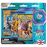 1 Blister Lively Moments Pokemon Karten X & Y Evolution 3er Pack Pin Blister Suicune Englisch EN