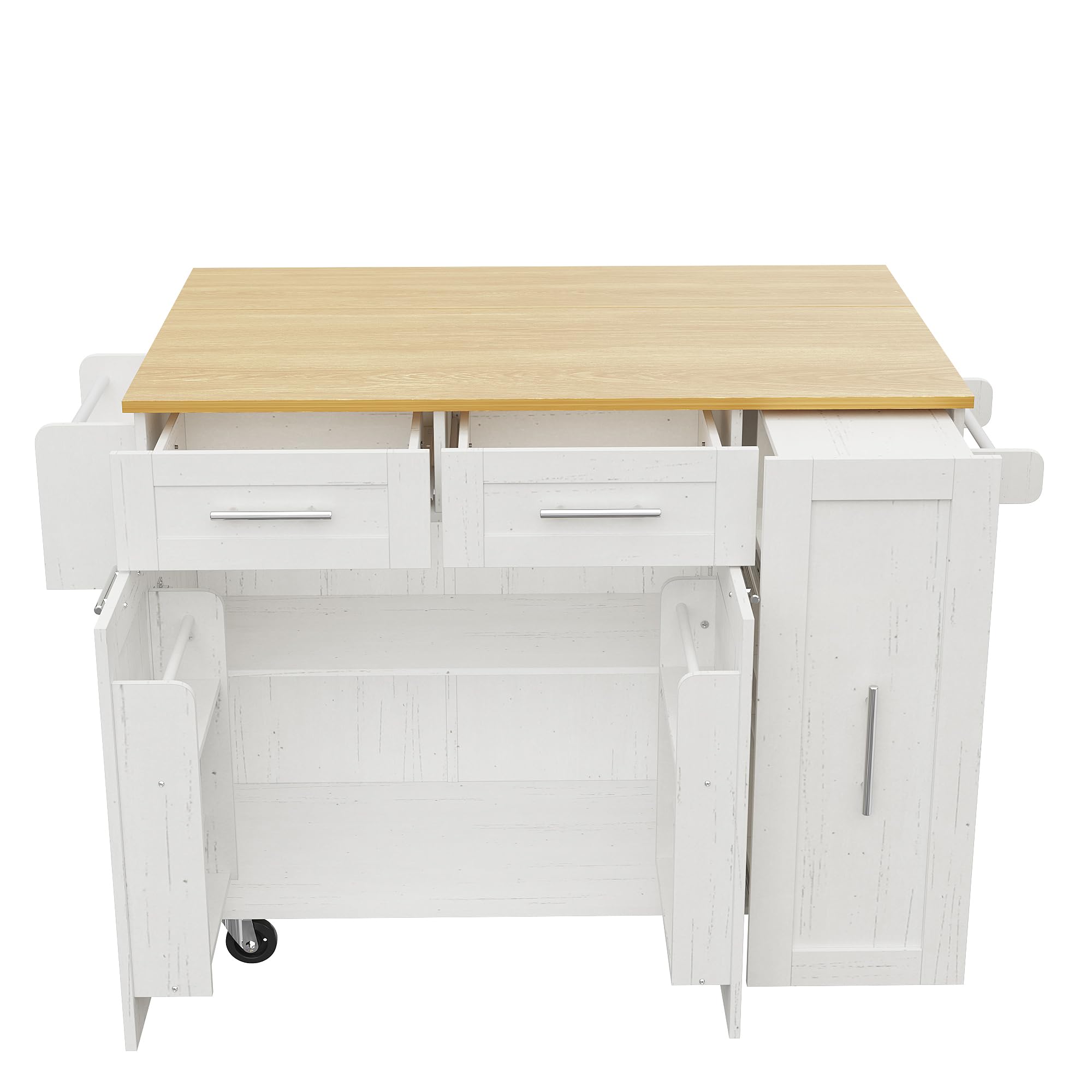 Moderna isola da cucina, armadio da cucina, armadio a buffet, carrello da pranzo con venature del legno, tavolo da pranzo multifunzionale con spazio di archiviazione, carrello da pranzo con