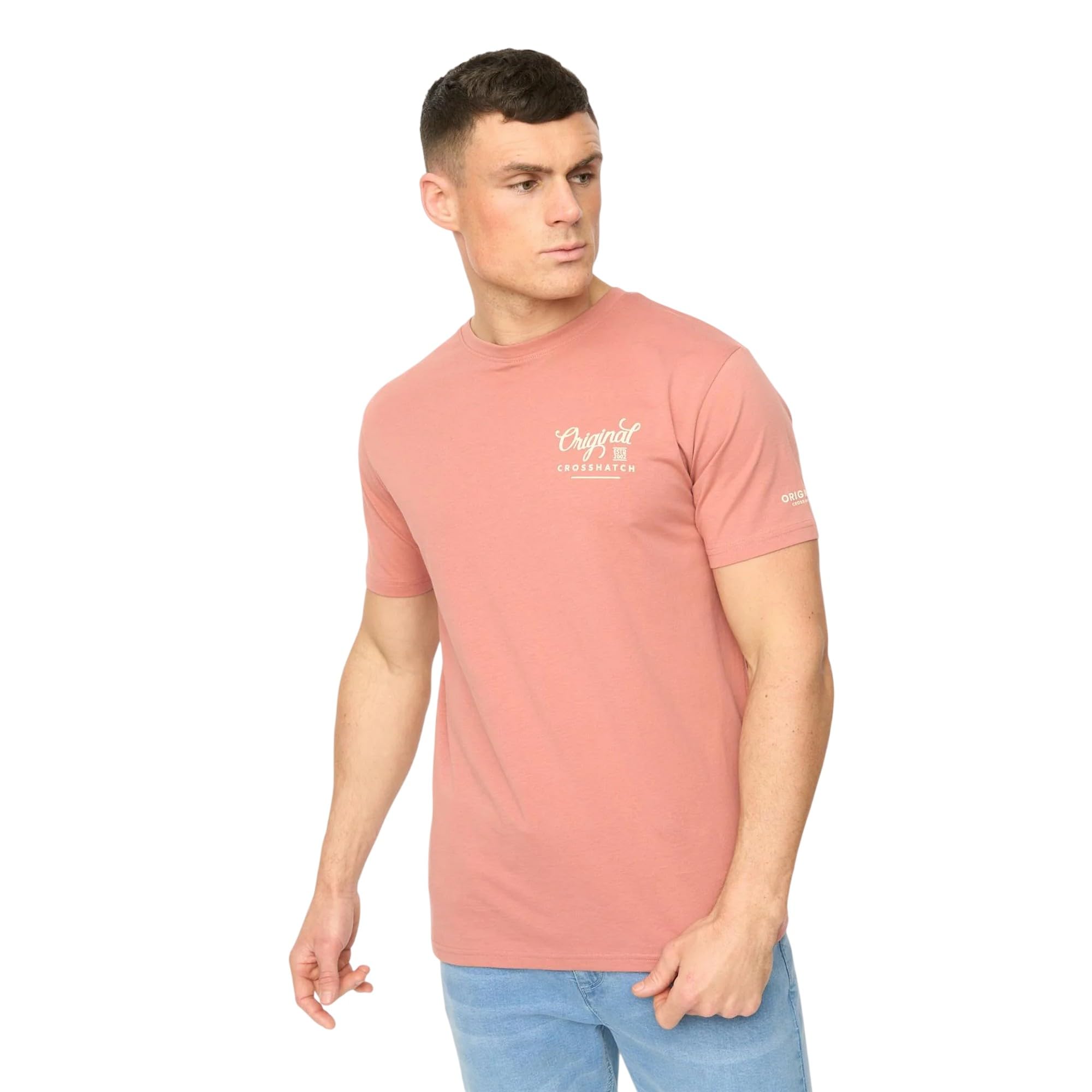 Crosshatch Tryplex Camiseta Hombre (Pack de 5)