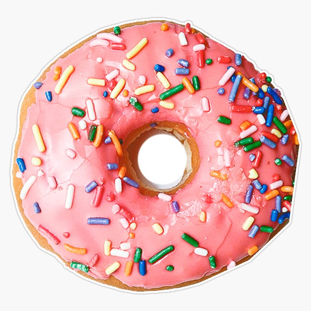 Donut Vinyl Waterproof Sticker Decal Car Laptop Wall Window Bumper Sticker 5"