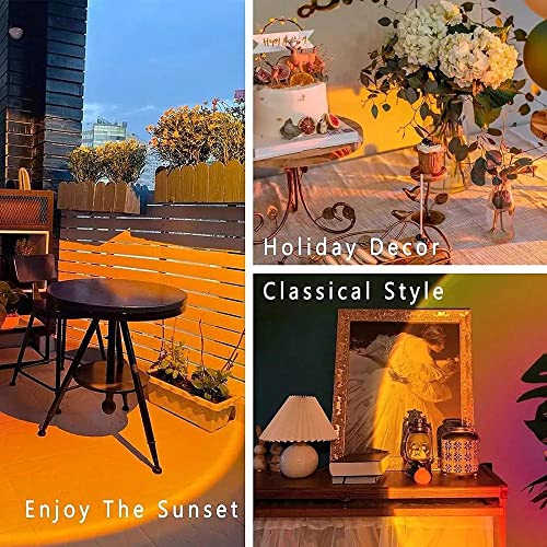 Jimei Sunset Lamp Led Lamp Bedroom Decoration Dusk Dawn Sunrise Outdoor Indoor Red Octopus Models Night Light Projector Living Room Lamps Table Lamps Women Gifts #TOP1