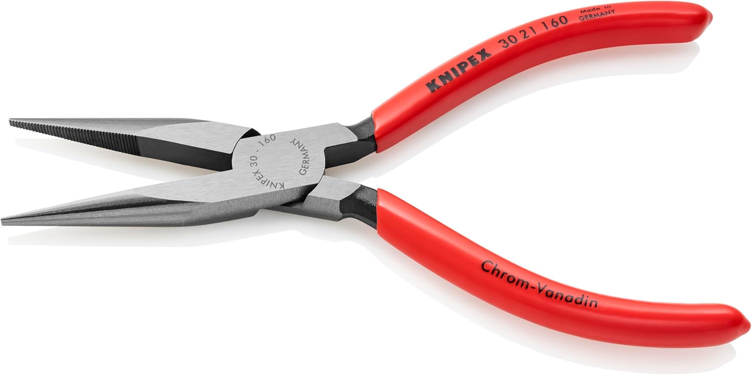 KNIPEX Long Nose Pliers-Half Round Tips