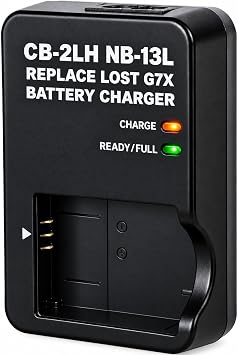 CB-2LH NB-13L Battery Charger for Canon PowerShot G7X G5X G9