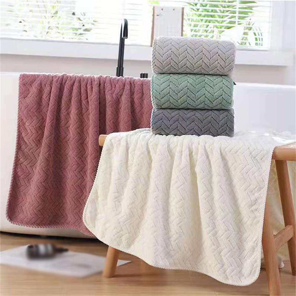 Serviette de bain velours de corail douce pour peaux sensibles au spa