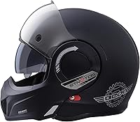 Vista 1 de Full Face Motorcycle Helmet DOT Approved, 180° Reversible Chin Guard Modular Pilot Helmet with Anti-Fog Dual Visors for Adult Men Women