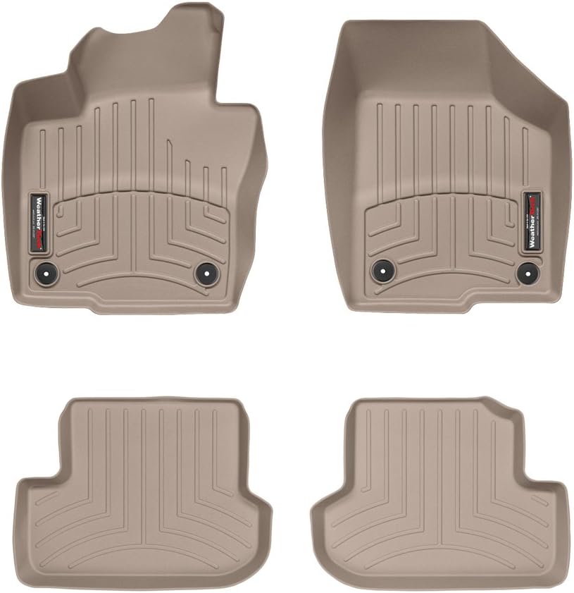 WeatherTech Custom Fit FloorLiners for VW Beetle - 1st & 2nd Row (44338-1-3), Black