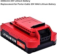 Vista 1 de Paquete de 2 baterías de litio de 3.0Ah 20V MAX de repuesto para cable Porter 20V batería PCC680L PCC681L PCC685L PCC682L PCC685LP PCC680LP PCC600
