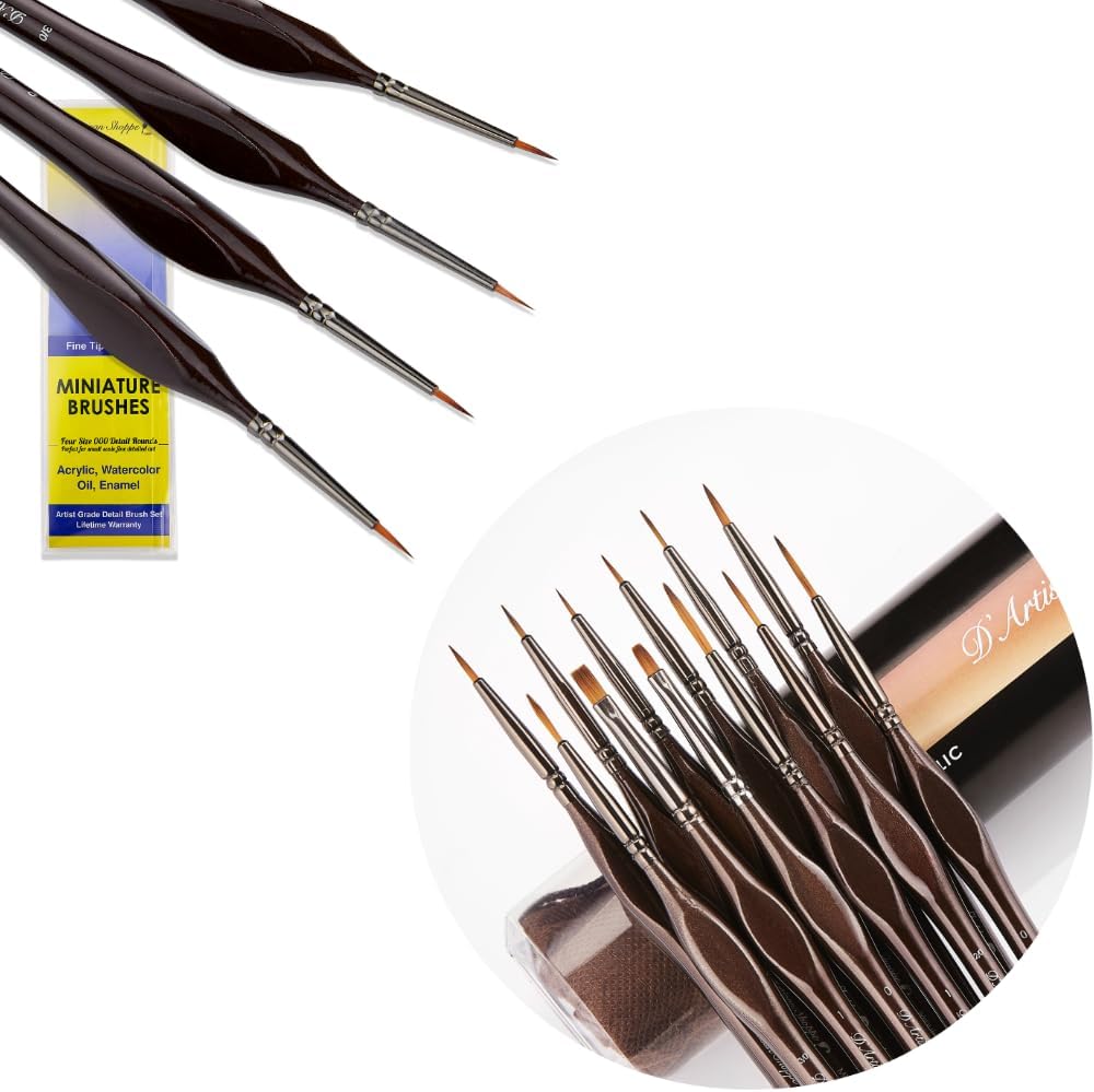 Fine Tip Series Round 000 and Minute Series XII Bundle Brush Pack.