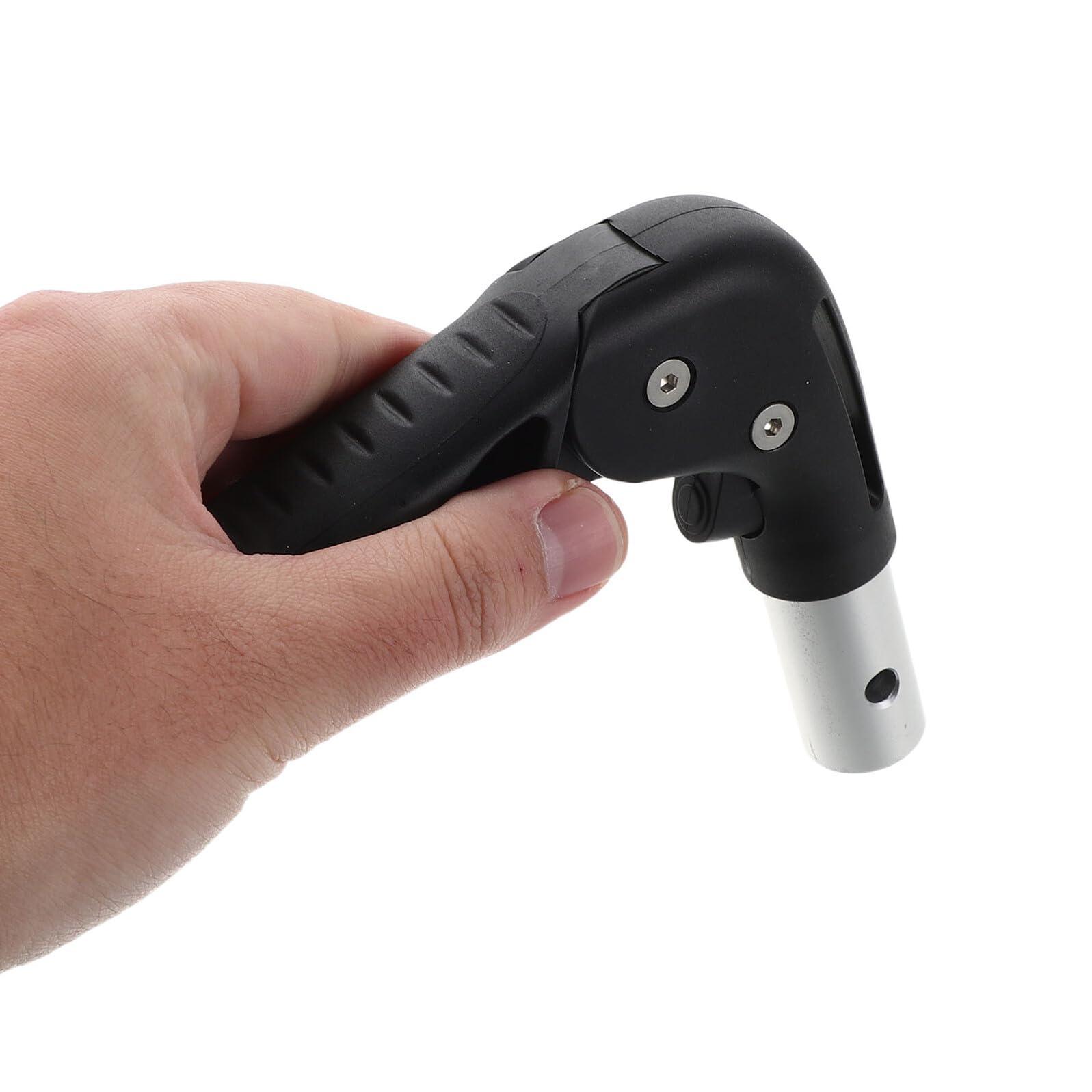 Impugnature Ergonomiche Antiscivolo per Maniglie Carrozzina 22 Mm, Struttura Pieghevole in Plastica e Metallo, per Viaggio e Uso Domestico