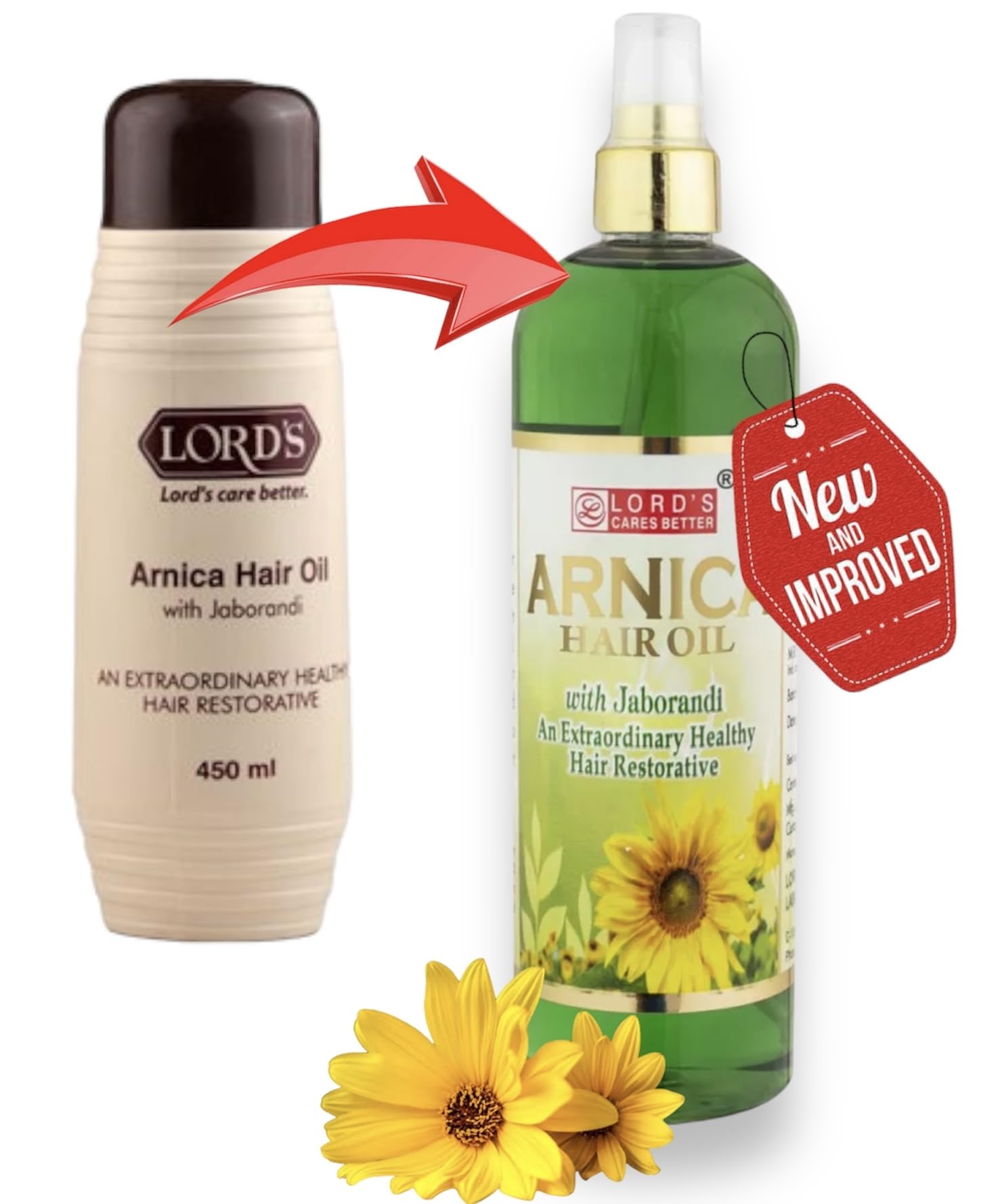 Lords Arnica Hair Oil With Jaborandi 500ml - NEW IMPROVED - BIG SIZE-image-45