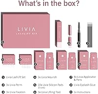 Vista 5 de Kit de levantamiento de pestañas coreano – Rizos instantáneos de calidad de salón con ingredientes nutritivos – Kit de bricolaje fácil – 8 semanas