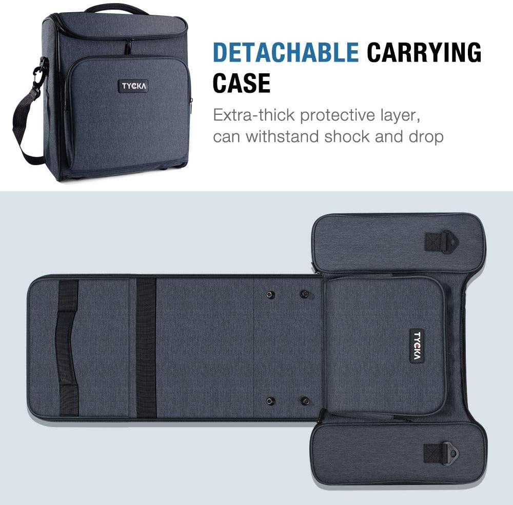 Video Projector Case TYCKA Protective Projector Organizer Bag Shockproof Projector Carrying Case with Shoulder Strap, Accessories Storage Pockets for Projector Device (13,5 x 6,3 x 14,5 inch) : Office Products