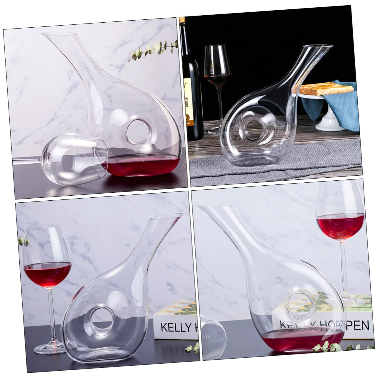 Alipis 1Pc Elegant Wine Decanter Unique Snail Shaped Design Transparent Home Wine for Wines for Entertaining and Gifting